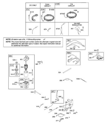 B&S - 28â  282H07-0113-E1 B - Generator, Bedienelemente, Elektroanlasser, Reglerfeder, Zündung der Marke Stihl