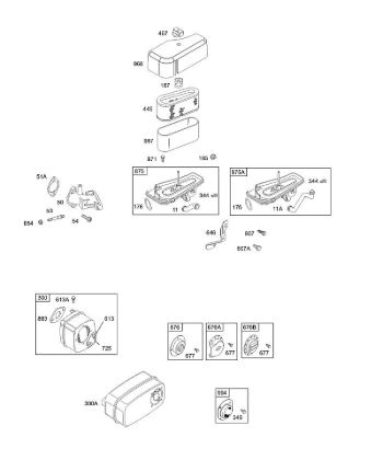 B&S - 28â  28M707-1183-E1 A - Luftfilter, Schalldämpfer, Deflektoren der Marke Stihl