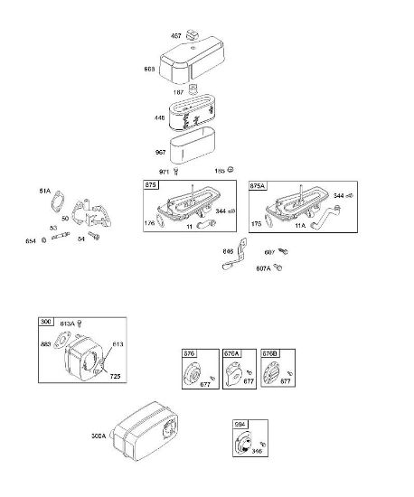 B&S - 28â  28M707-1183-E1 A - Luftfilter, Schalldämpfer, Deflektoren der Marke Stihl