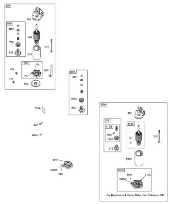 B&S - 28â  28N707-1139-E1 H - Elektroanlasser der Marke Stihl