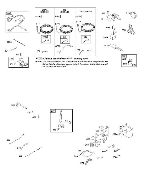 B&S - 31â  311707-0146-E1 B - Generator, Halterung des Bedienelements, Zündung der Marke Stihl