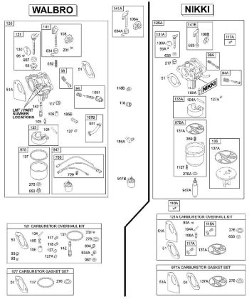 B&S - 31â  311707-0146-E1 D - Vergaser, Ãœberholungssatz der Marke Stihl