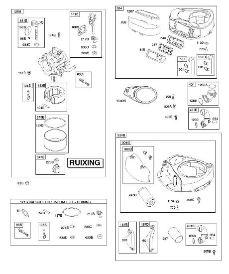 B&S - 31â  31A607-0156-B1 A - Luftfilter, Lüftergehäuse, Auslasssystem der Marke Stihl