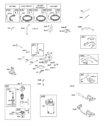 B&S - 31â  31R777-0007-B1 D - REGLER, GENERATOR, KABELSTRANG, ELEKTROANLASSER, REGLERFEDER, ZÃœNDUNG der Marke Stihl
