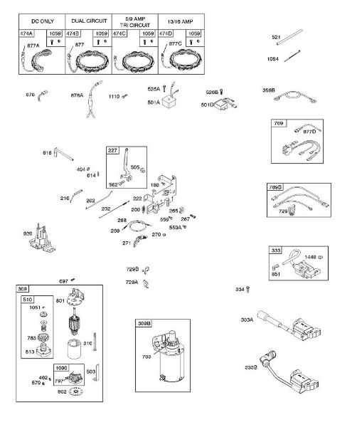 B&S - 31â  31R777-0007-B1 D - REGLER, GENERATOR, KABELSTRANG, ELEKTROANLASSER, REGLERFEDER, ZÃœNDUNG der Marke Stihl
