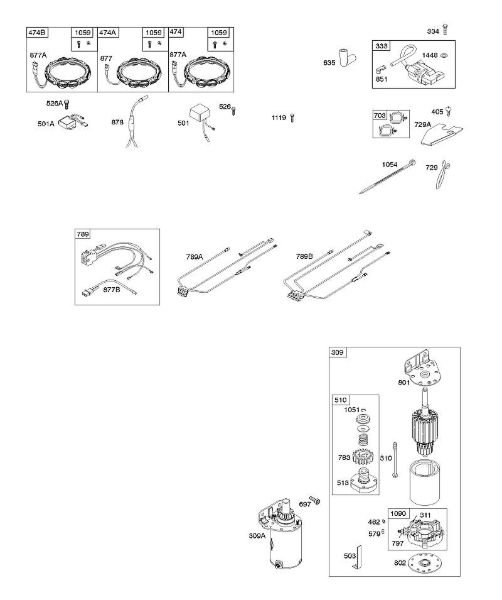 B&S - 40â  401577-0124-B1 A - Generator, Kabelbaum, Anlasser, Zündung der Marke Stihl