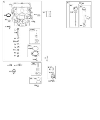 B&S - 40â  401577-0130-B1 F - Ölwanne, Ölpumpe, Messstab/Rohr-Baugruppe der Marke Stihl