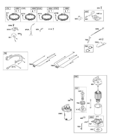 B&S - 40â  405577-0112-E1 A - Generator, Kabelbaum, Anlasser, Zündung der Marke Stihl