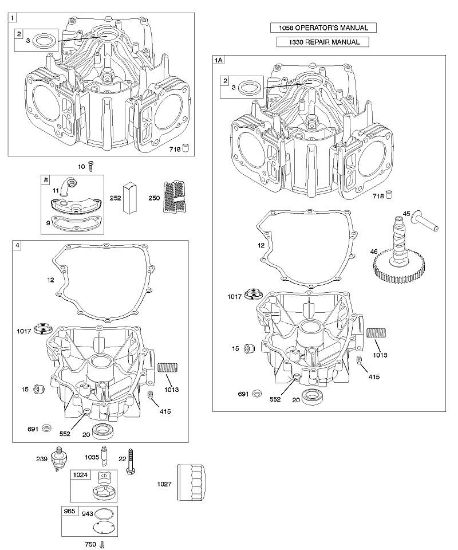 B&S - 40â  407577-0111-E1 G - Zylinder, Motorsumpf der Marke Stihl