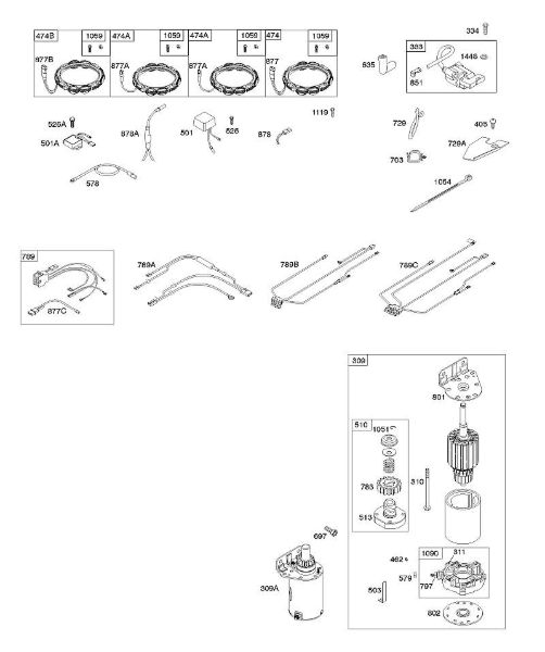 B&S - 40â  407777-0117-E1 A - Generator, Kabelbaum, Anlasser, Zündung der Marke Stihl