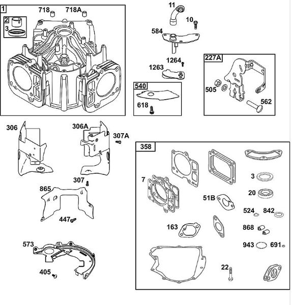 B&S - 40â  40R577-0002-H5 G - ZYLINDERGRUPPE der Marke Stihl