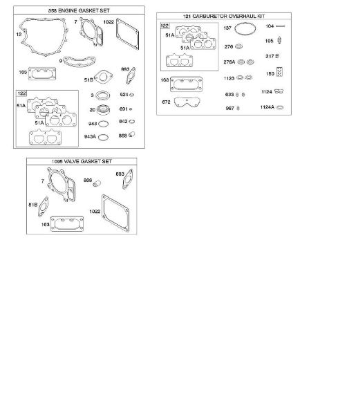 B&S - 44â  445577-0136-B1 G - Motor/Ventil-Dichtungssatz, Vergaserüberholungssatz der Marke Stihl