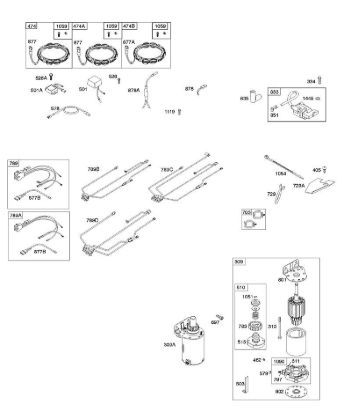 B&S - 44â  445577-0138-B1 A - Generator, Kabelbaum, Anlasser, Zündung der Marke Stihl