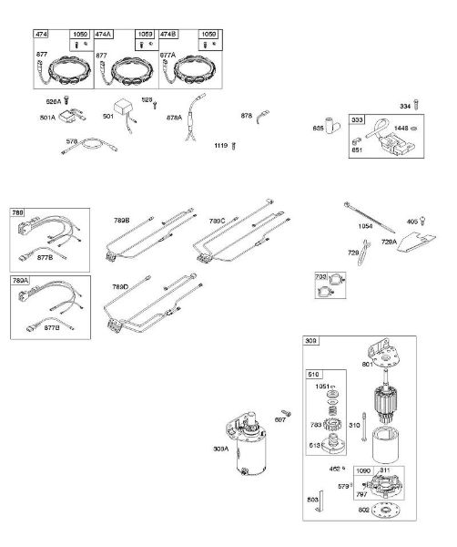 B&S - 44â  445577-5138-B1 A - Generator, Kabelbaum, Anlasser, Zündung der Marke Stihl