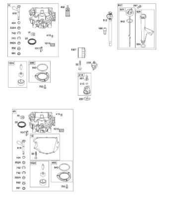 B&S - 44â  44N677-0017-B1 F - Ölwanne, Ölpumpe, Messstab/Rohr-Baugruppe der Marke Stihl