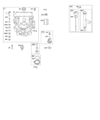 B&S - 44â  44R577-0001-H1 E - Ölwanne, Ölpumpe, Messstab/Rohr-Baugruppe der Marke Stihl