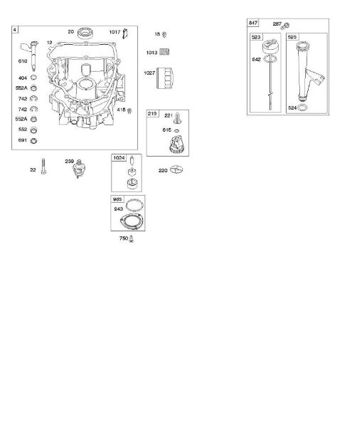 B&S - 44â  44R577-0001-H1 E - Ölwanne, Ölpumpe, Messstab/Rohr-Baugruppe der Marke Stihl
