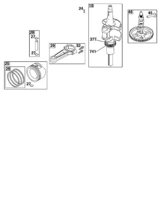 B&S - 44â  44S977-0046-G1 F - KURBELWELLENGRUPPE der Marke Stihl