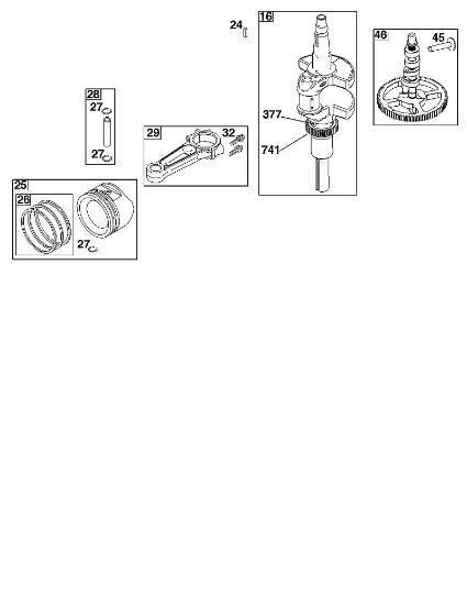 B&S - 44â  44S977-0046-G1 F - KURBELWELLENGRUPPE der Marke Stihl