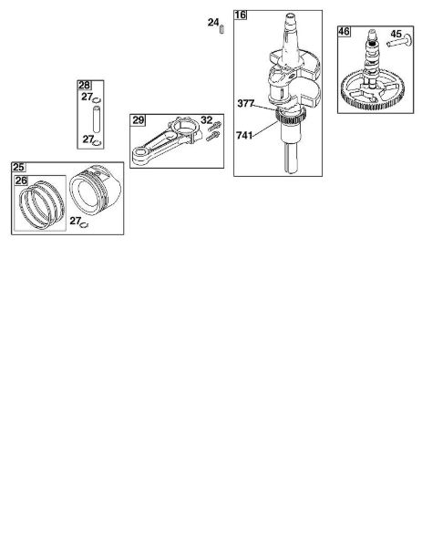 B&S - 44â  44S977-0046-G1 F - KURBELWELLENGRUPPE der Marke Stihl