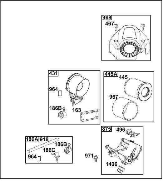 B&S - 44â  44T977-0054-G1 A - LUFTFILTERGRUPPE der Marke Stihl