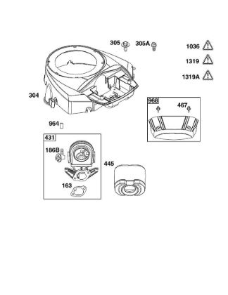 B&S - 44â  44U777-0010-G1 B - LÃœFTERGEHÃ„USE UND LUFTFILTER GRUPPE der Marke Stihl