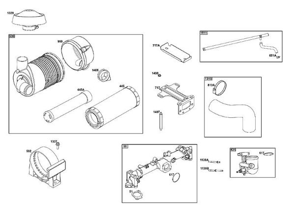 B&S - 61â  61G877-0014-J1 A - LUFTFILTERGRUPPE der Marke Stihl
