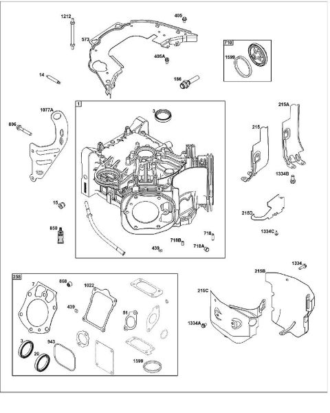 B&S - 61â  61G877-0014-J1 G - ZYLINDERGRUPPE der Marke Stihl