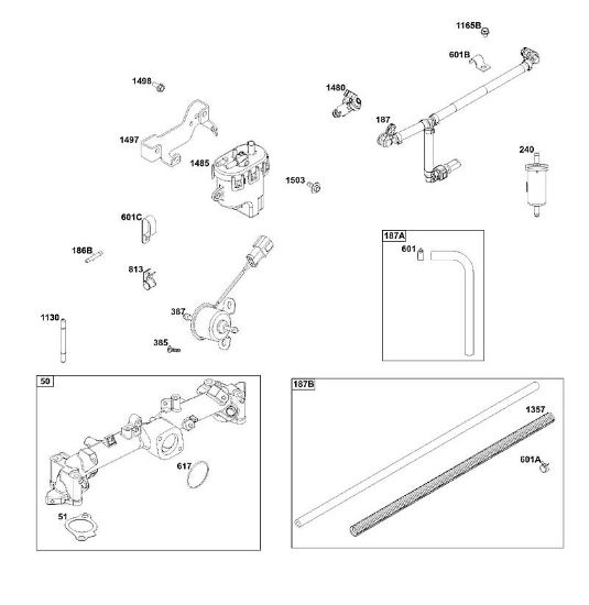 B&S - 61â  61G877-0014-J1 K - KRAFTSTOFFVERSORGUNGSGRUPPE der Marke Stihl