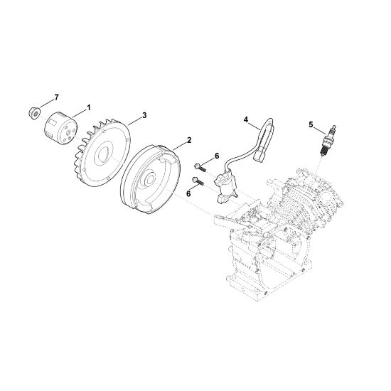 Bild von I - Zündsystem, Schwungrad EHC 600.0 (EHC600-0001)