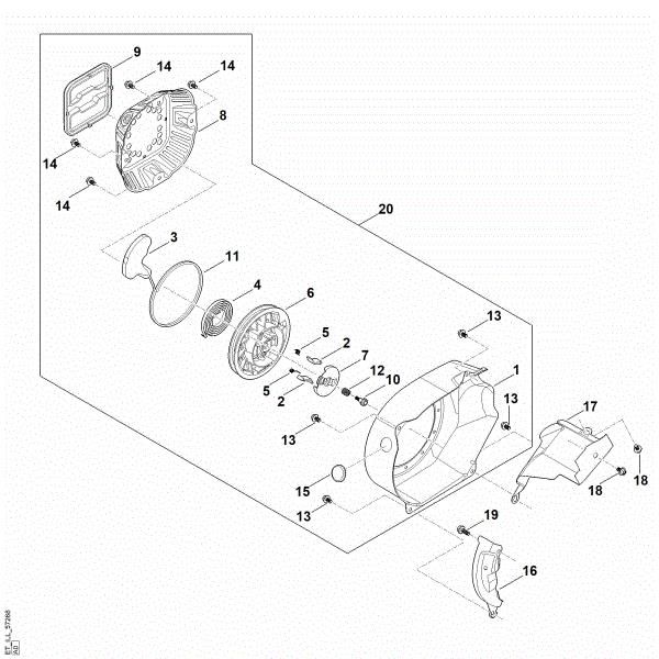 Bild von J - Startsystem, Lüftergehäuse EHC 600.0 (EHC600-0001)
