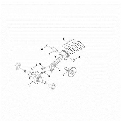 Bild von D - Kurbelwelle, Kolben EHC 600.0 (EHC600-0002)