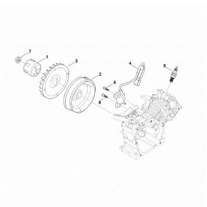 Bild von I - Zündsystem, Schwungrad EHC 600.0 (EHC600-0002)