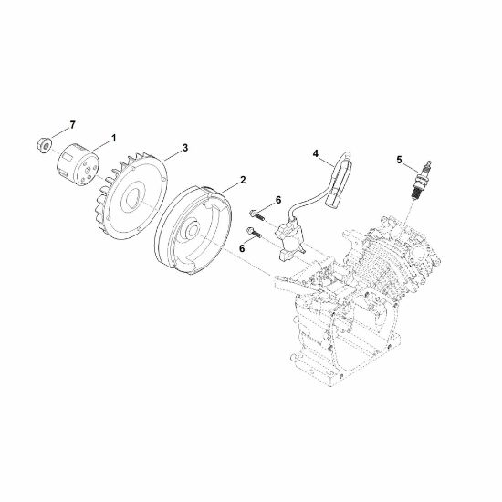 Bild von I - Zündsystem, Schwungrad EHC 600.0 (EHC600-0002)