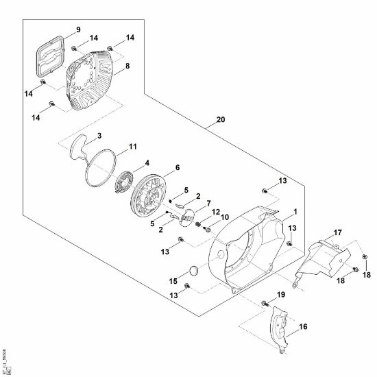 Bild von J - Startsystem, Lüftergehäuse EHC 600.0 (EHC600-0002)