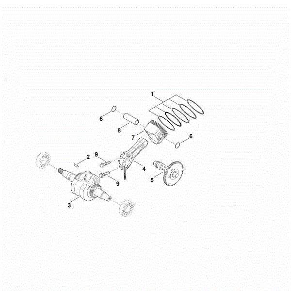 Bild von D - Kurbelwelle, Kolben EHC 600.0 (EHC600-0004)