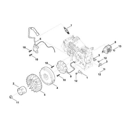 Bild von I - Zündsystem, Schwungrad EHC 700.0 (EHC700-0001)