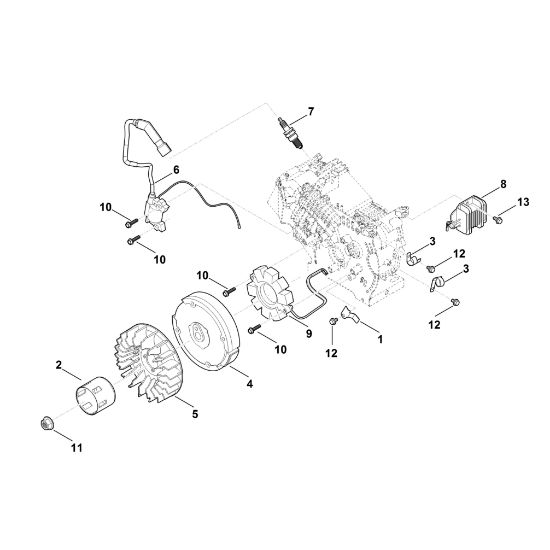 Bild von I - Zündsystem, Schwungrad EHC 700.0 (EHC700-0001)