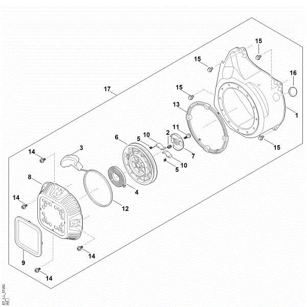 Bild von J - Startsystem, Lüftergehäuse EHC 700.0 (EHC700-0001)