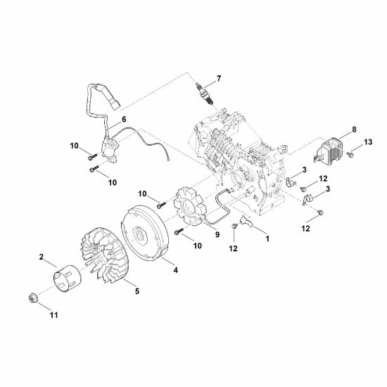 Bild von I - Zündsystem, Schwungrad EHC 700.0 (EHC700-0002)