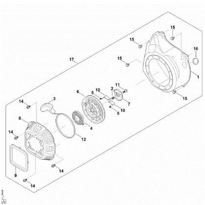Bild von J - Startsystem, Lüftergehäuse EHC 700.0 (EHC700-0002)