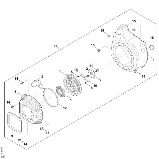 Bild von J - Startsystem, Lüftergehäuse EHC 700.0 (EHC700-0002)