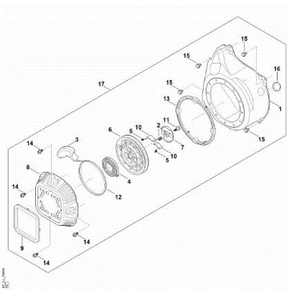 Bild von J - Startsystem, Lüftergehäuse EHC 700.0 (EHC700-0003)