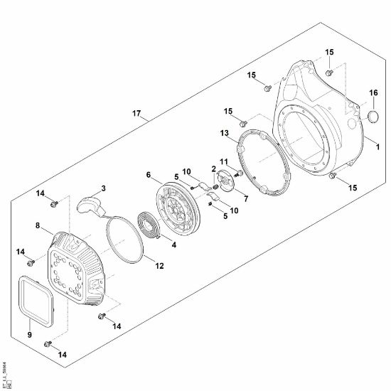 Bild von J - Startsystem, Lüftergehäuse EHC 700.0 (EHC700-0003)