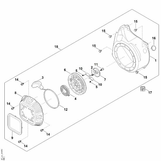 Bild von J - Startsystem, Lüftergehäuse EHC 700.0 (EHC700-0004)
