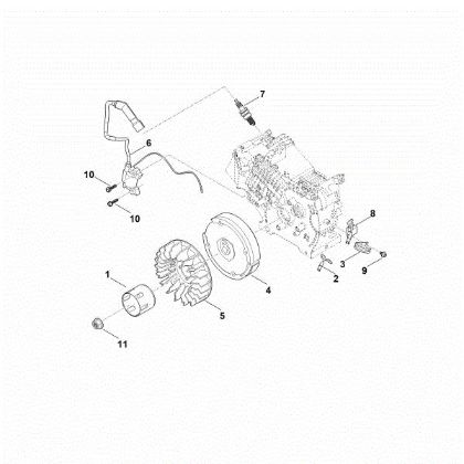 Bild von I - Zündsystem, Schwungrad EHC 705.0 (EHC705-0001)