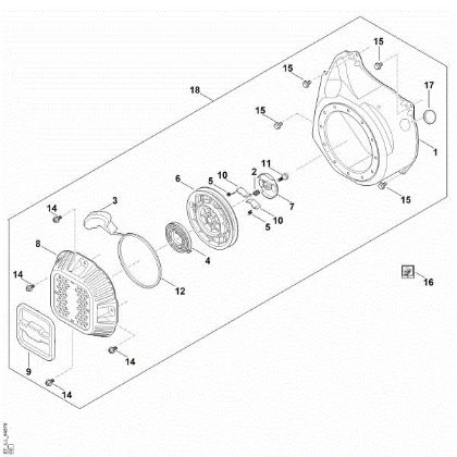 Bild von J - Startsystem, Lüftergehäuse EHC 705.0 (EHC705-0001)