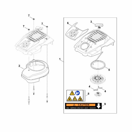 Bild von K - Startsystem, Lüftergehäuse EVC 200.3 C (EVC200-0006)