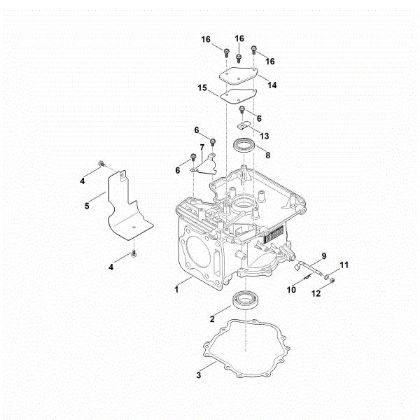 Bild von C - Kurbelgehäuse EVC 2000.0 (EVC2000-0001)
