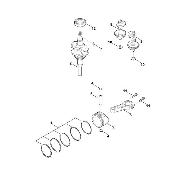 Bild von F - Kurbelwelle, Kolben EVC 4000.0 (EVC4000-0001)